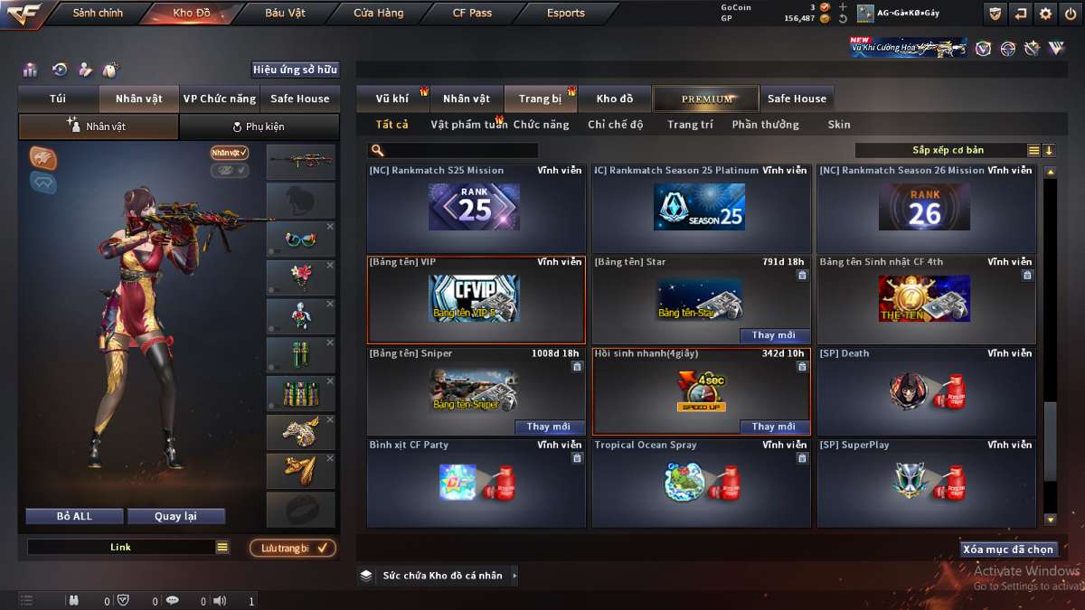 shop acc cf uy tin gia re